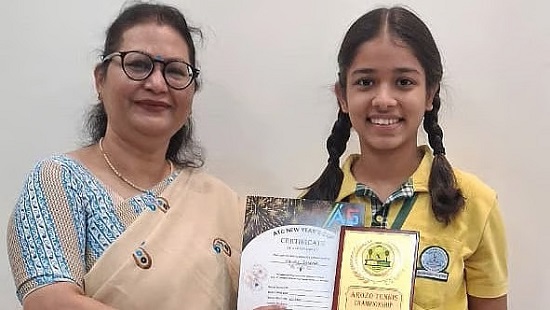 S J Poddar Academy’s Budding Tennis Star Maitre Sharma Clinches Arozo Tennis Championship Title