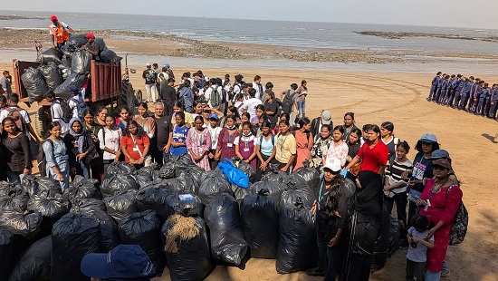 350 Volunteers Remove 3,000 Kg Plastic From Manori Beach On World Water Day In Massive Clean-Up Drive
