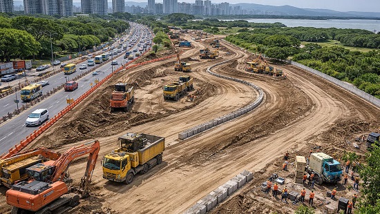 Navi Mumbai Gears Up For Formula 4 Track: Work Speeds Up On Palm Beach Road Amid Traffic Diversions