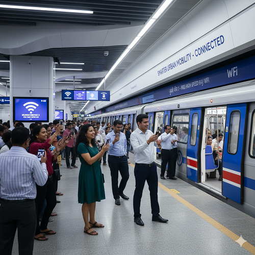 Mumbai Metro 3 Rolls Out Free WiFi Across All Stations — A Step Toward Smarter Urban Mobility