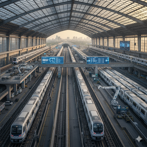 Inside Mumbai’s Mandale Metro Depot: MMRDA’s Mega Facility Set to Redefine Urban Mobility in Asia