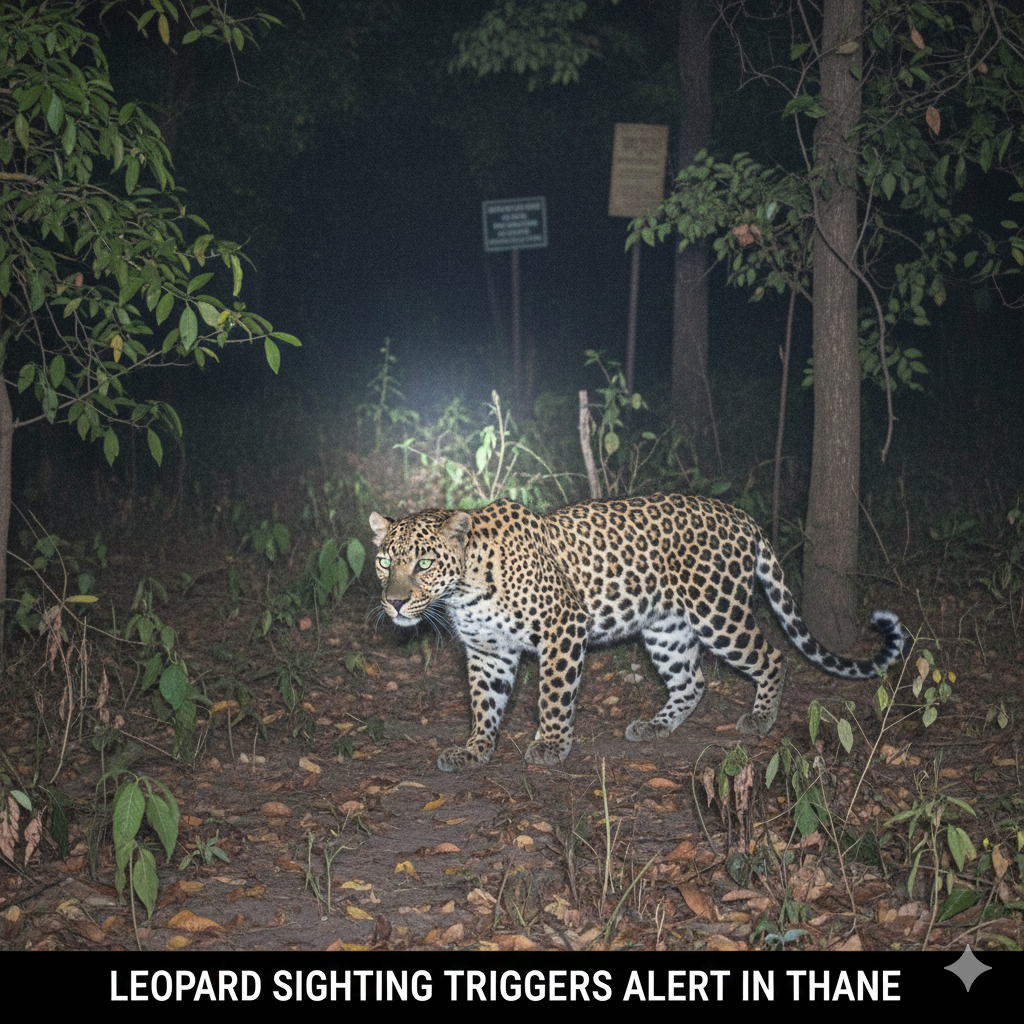 Leopard Sighting In Thane’s Pokhran Area Triggers Alert, Forest Department Steps Up Surveillance