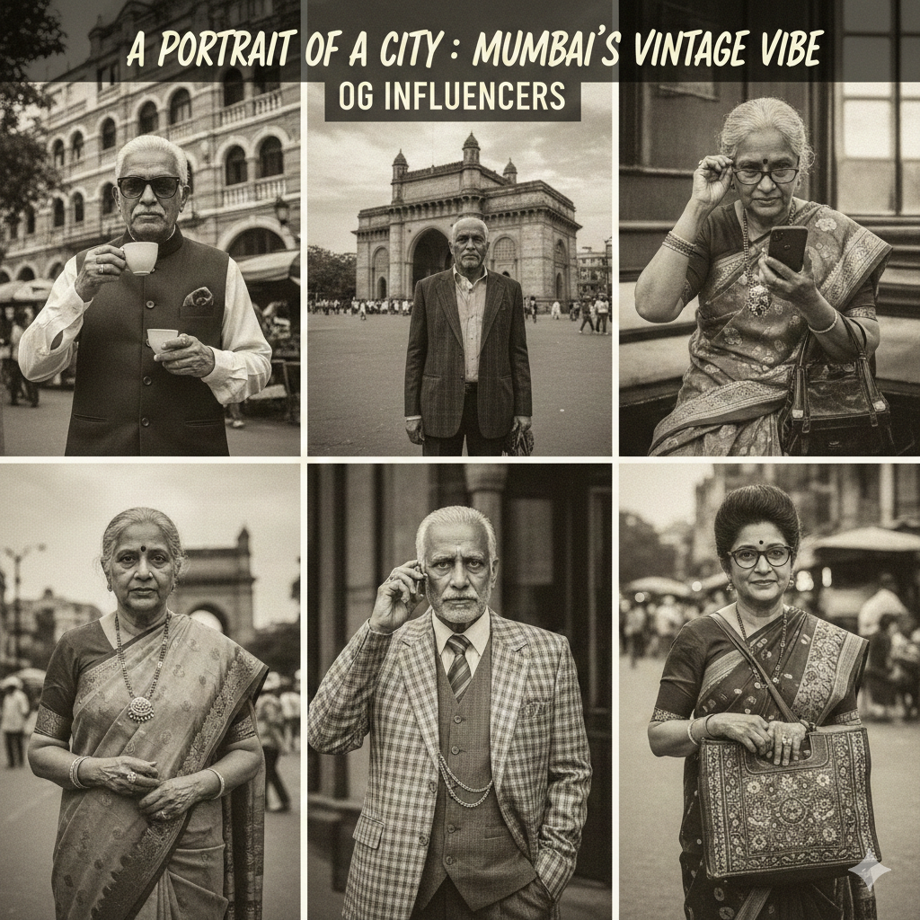 A Portrait of a City: Mumbai’s Vintage Vibe Expressed Through Portraits of OG Influencers