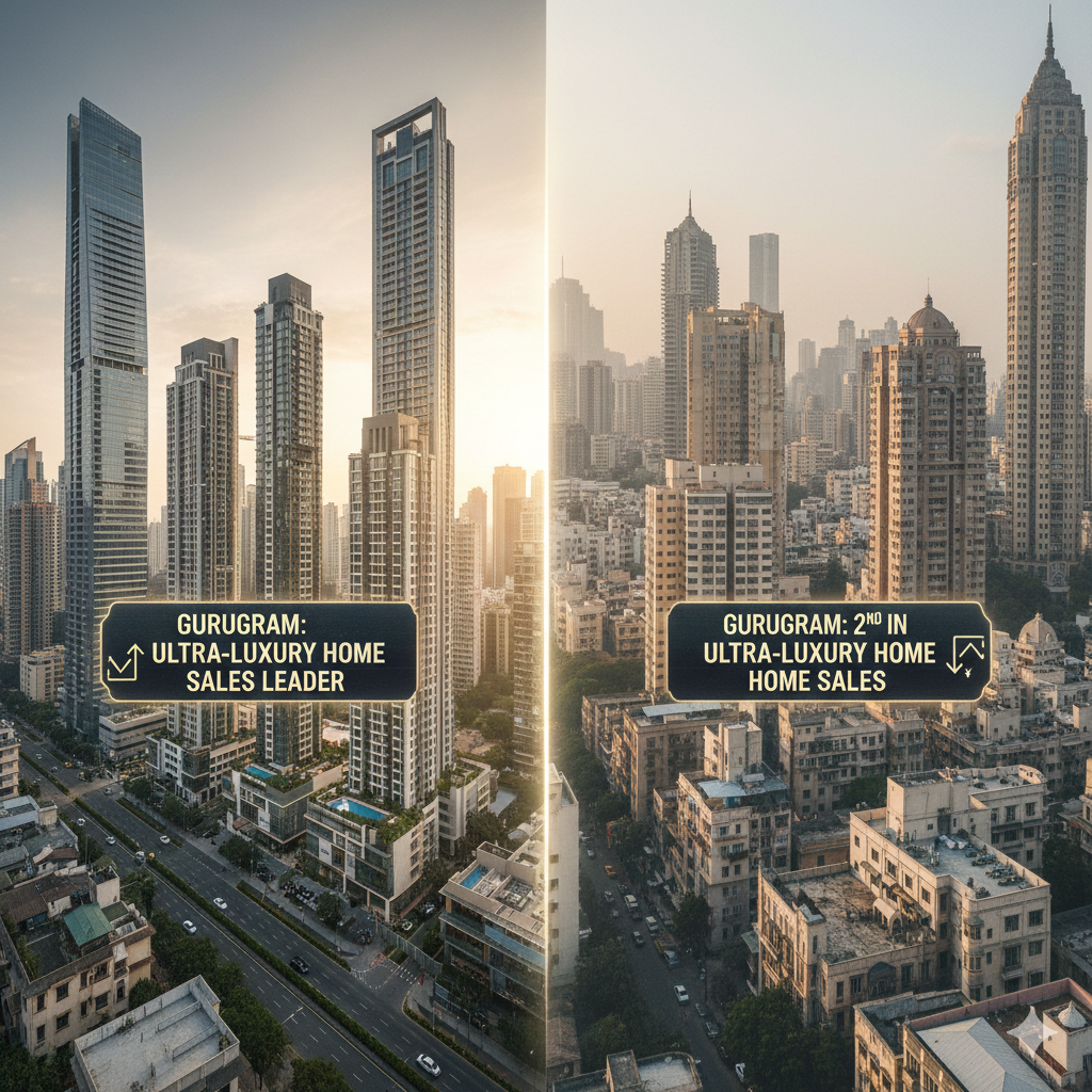 Gurugram Overtakes Mumbai in Ultra-Luxury Home Sales: A Shift in India’s Wealth Geography