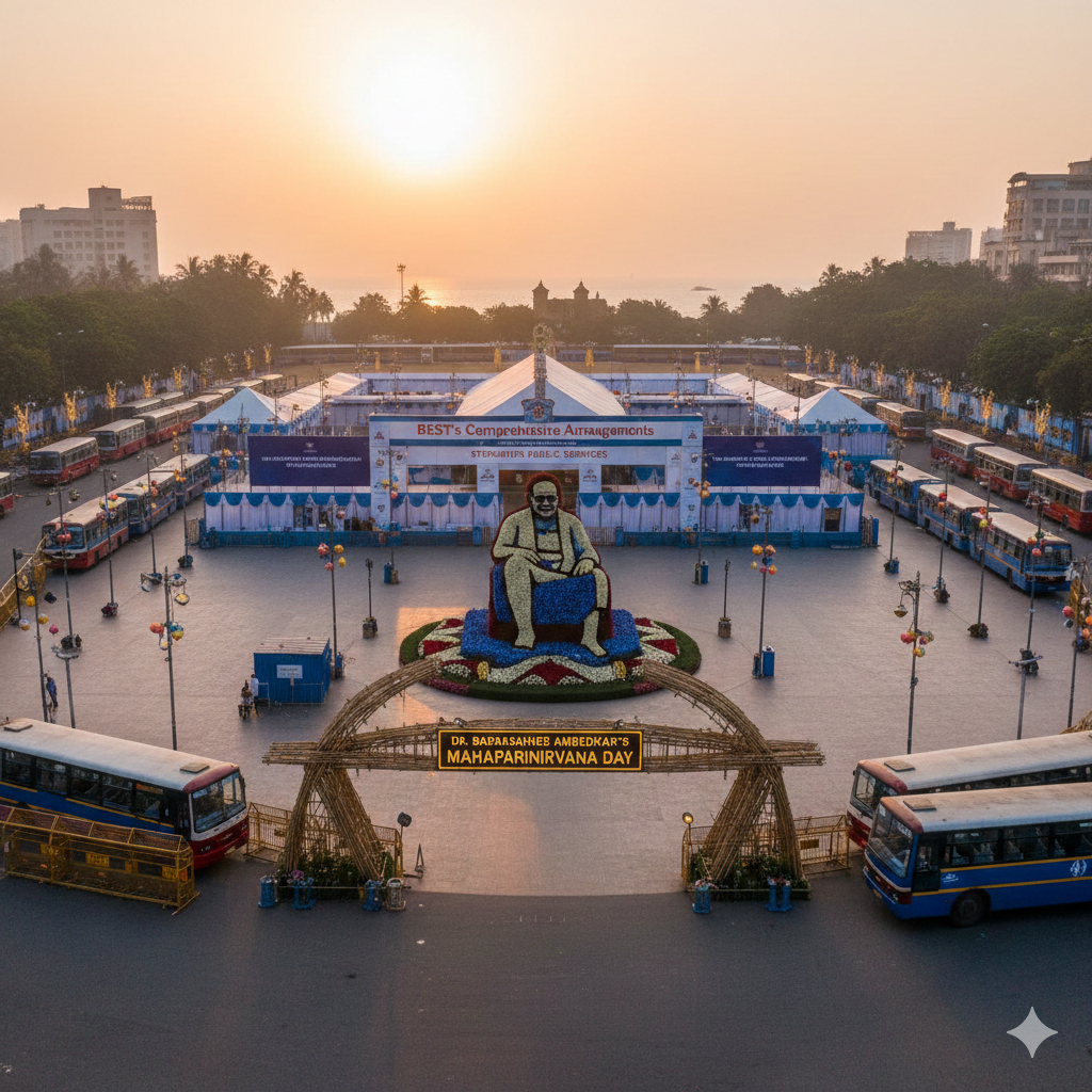 BEST’s Comprehensive Arrangements Strengthen Public Services for Dr Babasaheb Ambedkar’s Mahaparinirvana Day