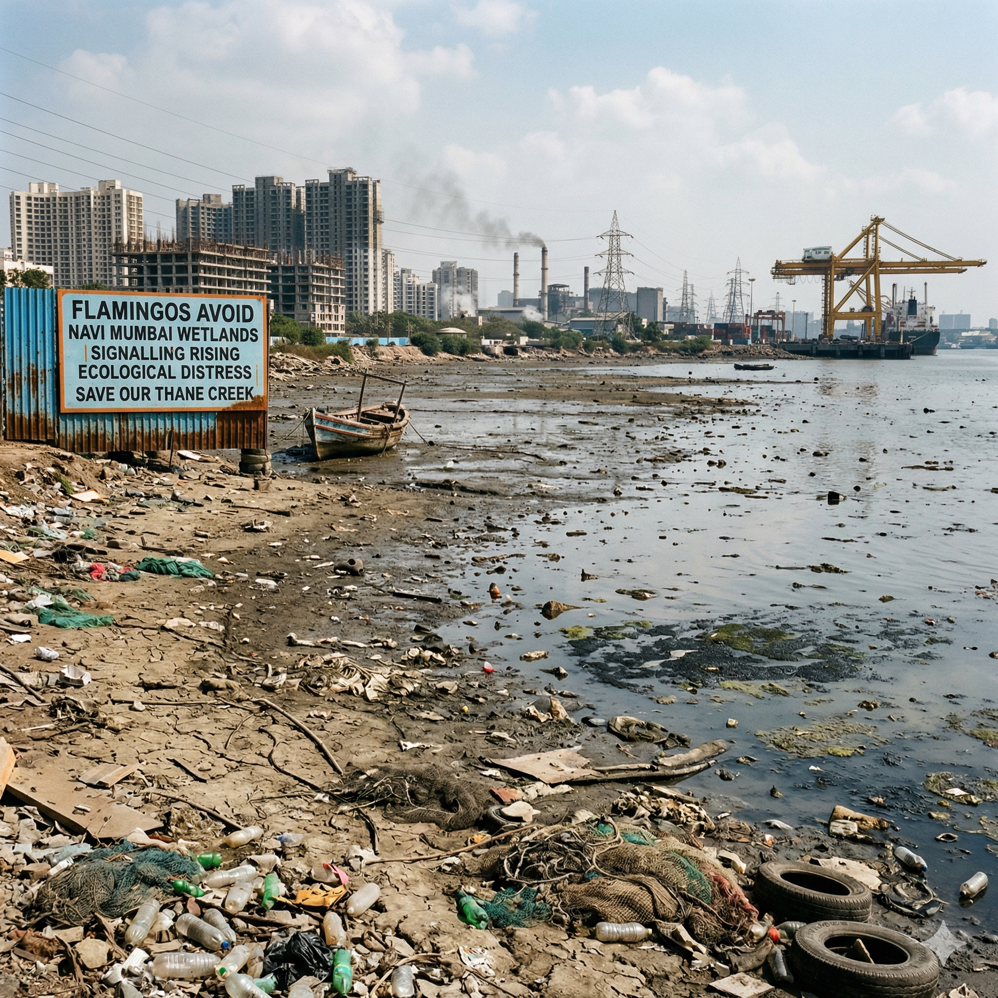 Flamingos Avoid Navi Mumbai Wetlands, Signalling Rising Ecological Distress