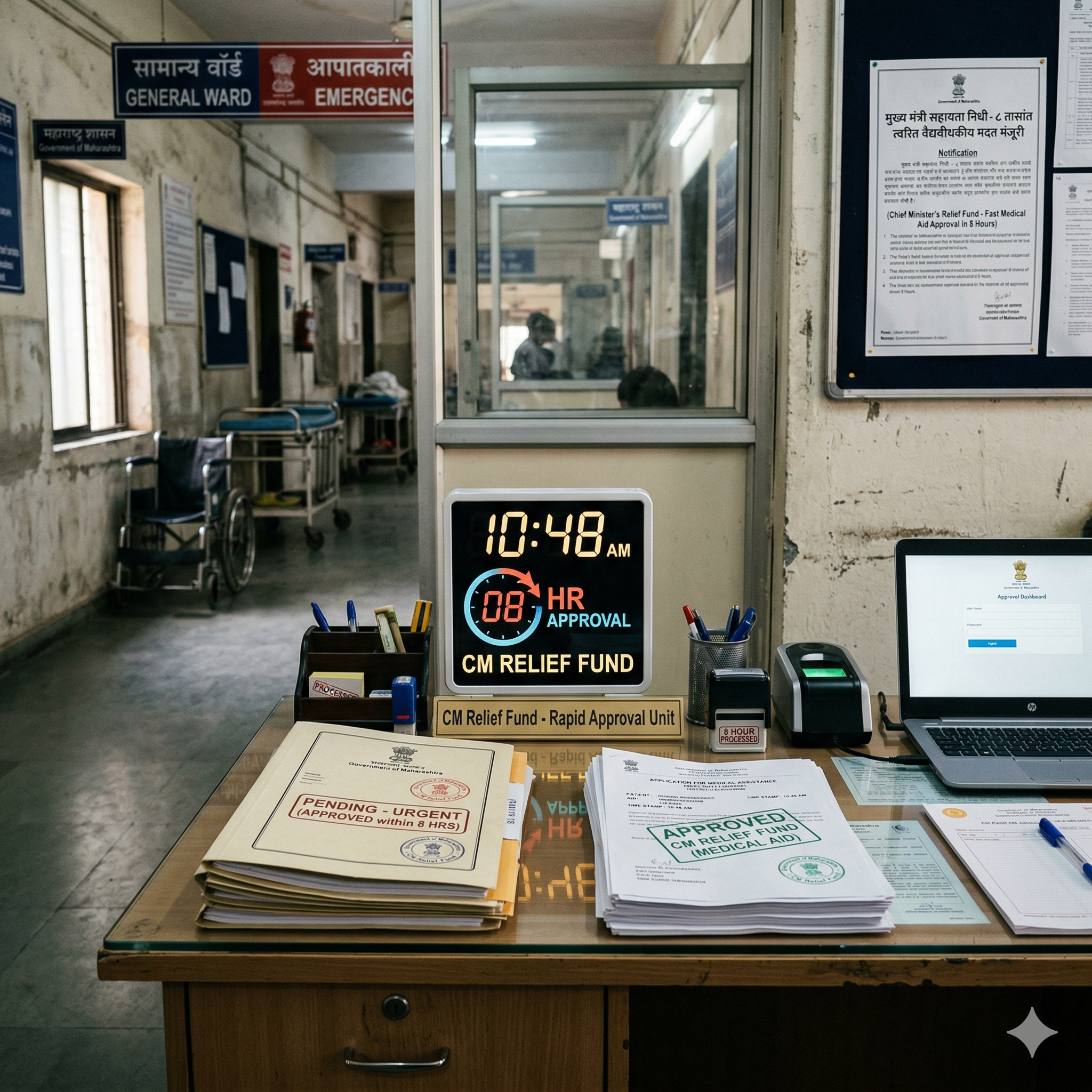 Maharashtra To Roll Out 8-Hour Medical Aid Approval System Under CM Relief Fund