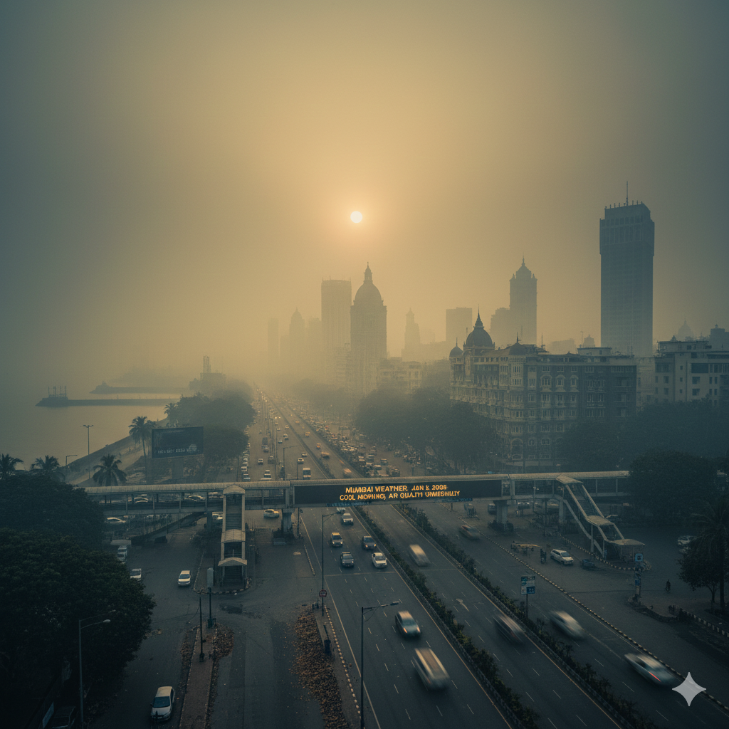 Mumbai Weather Update For Jan 3, 2026: Cool Morning Brings Relief, But Air Quality Remains Unhealthy