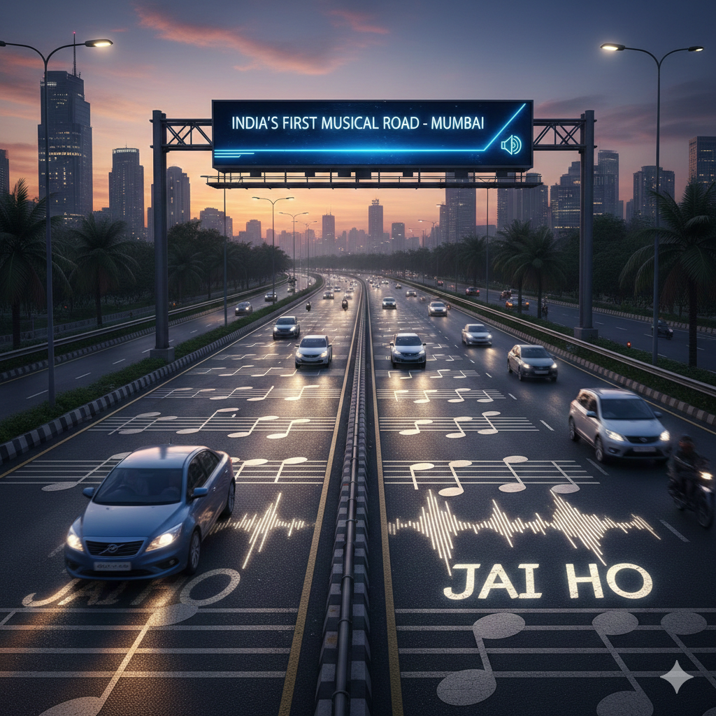 India’s First Musical Road Debuts In Mumbai, Plays ‘Jai Ho’ As You Drive