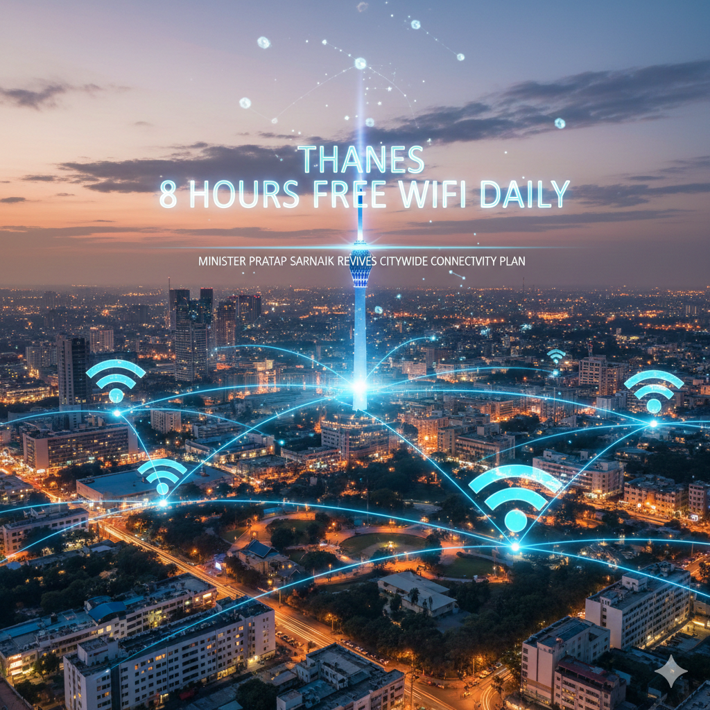 Thane to Get 8 Hours of Free Public WiFi Daily as Minister Pratap Sarnaik Revives Citywide Connectivity Plan