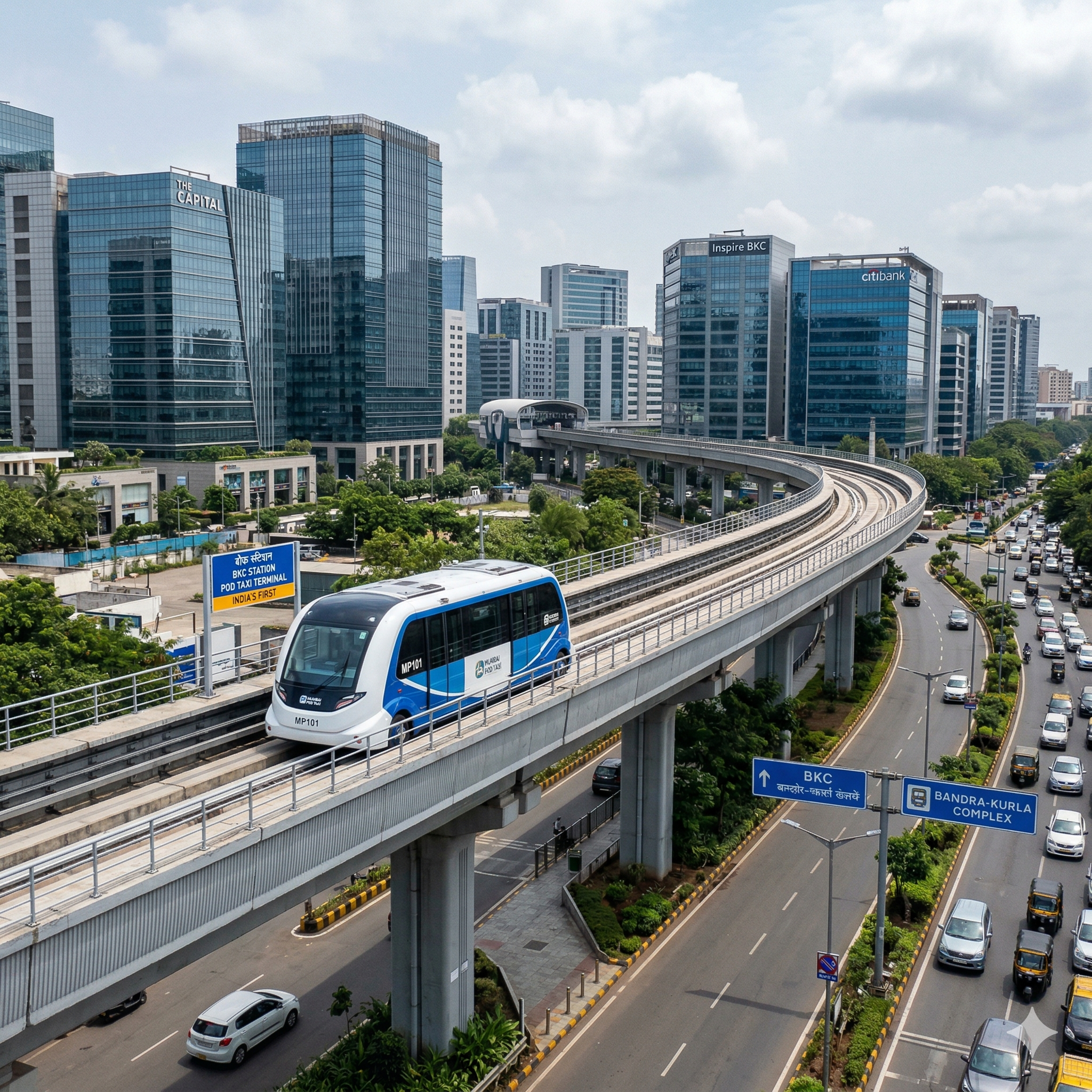 Mumbai News: Devendra Fadnavis Launches India’s First Pod Taxi Project To Boost BKC Connectivity