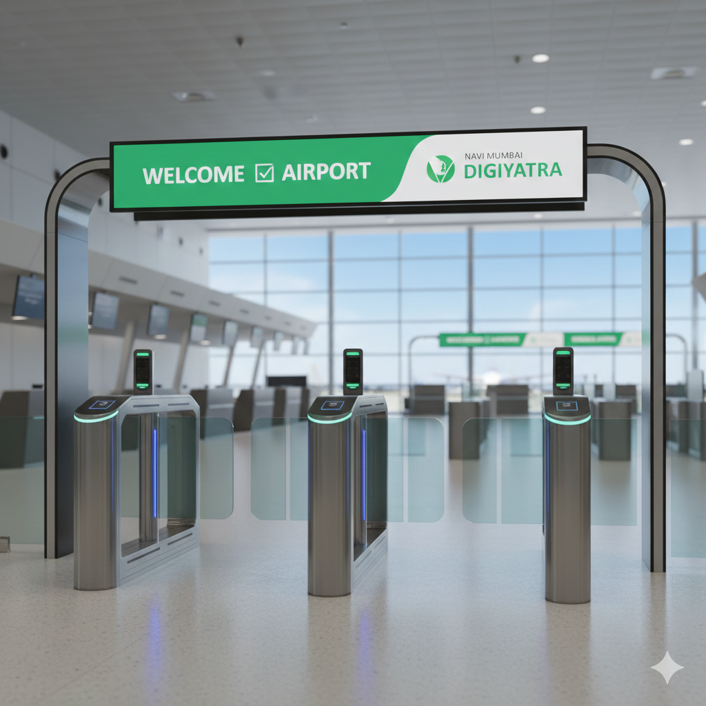 Navi Mumbai Airport Launches DigiYatra to Reduce Checkpoint Waiting Time