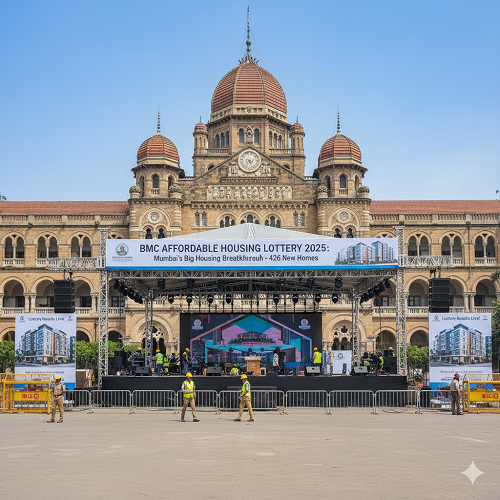 Mumbai’s Big Housing Breakthrough: BMC’s First Lottery Offers 426 Affordable Homes Across Prime City Locations