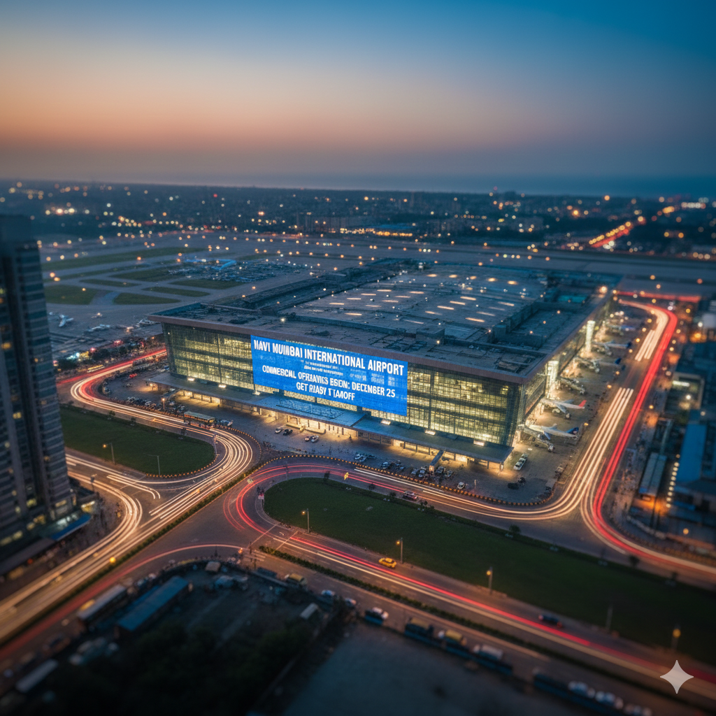 Navi Mumbai International Airport Set for Takeoff as Commercial Operations Begin on December 25