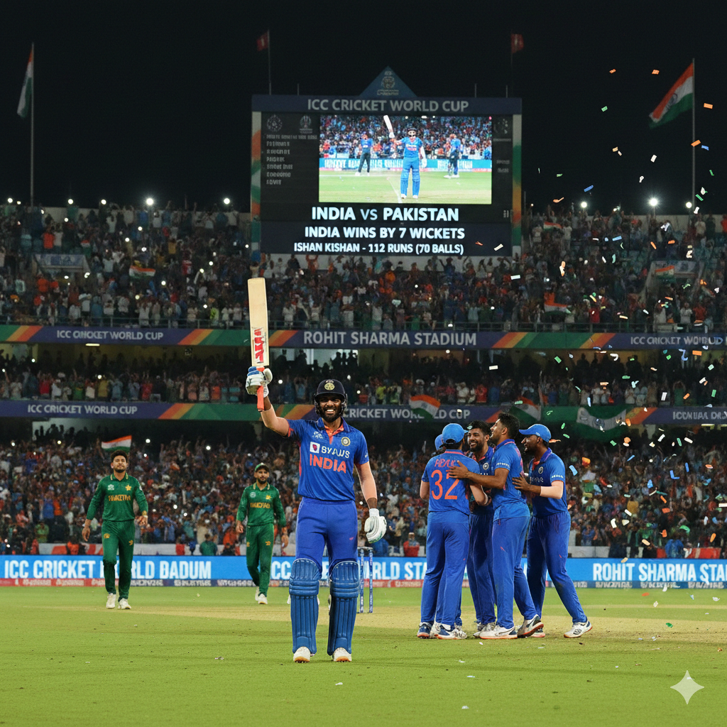 India vs Pakistan: Another World Cup Night, Another Clinical Indian Victory Powered by Ishan Kishan
