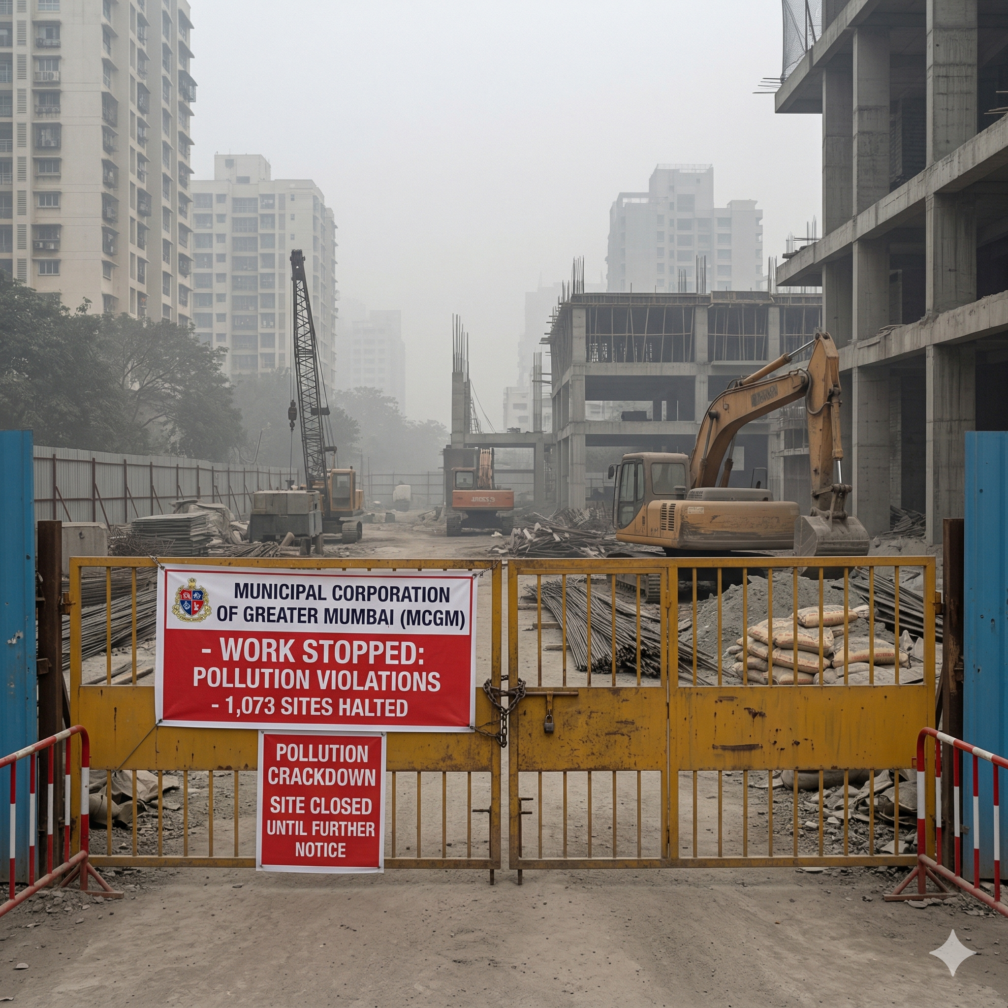 Mumbai Air Crackdown: BMC Halts Work At 1,073 Construction Sites Over Pollution Violations