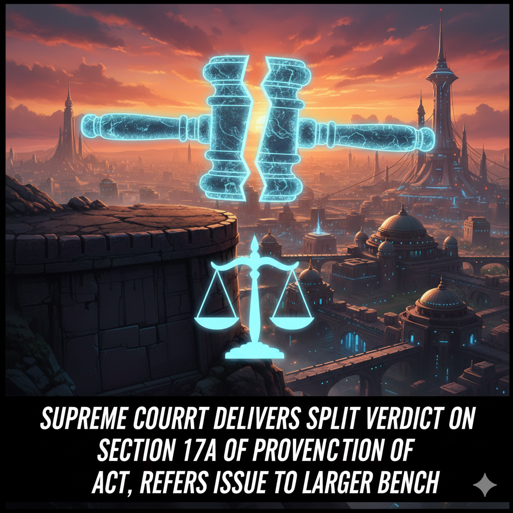 Supreme Court Delivers Split Verdict On Section 17A Of Prevention Of Corruption Act, Refers Issue To Larger Bench