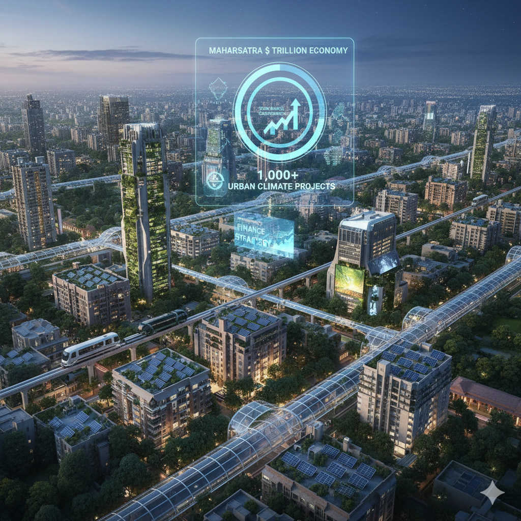 Maharashtra Unveils 1,000+ Urban Climate Projects, Rolls Out Finance Strategy to Back $1 Trillion Economy Vision