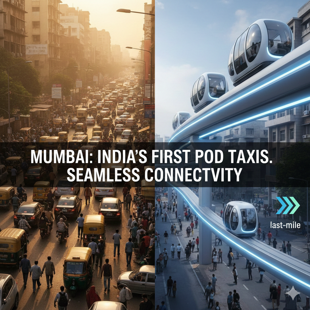 Mumbai To Get India’s First Pod Taxis For Seamless Last-Mile Connectivity
