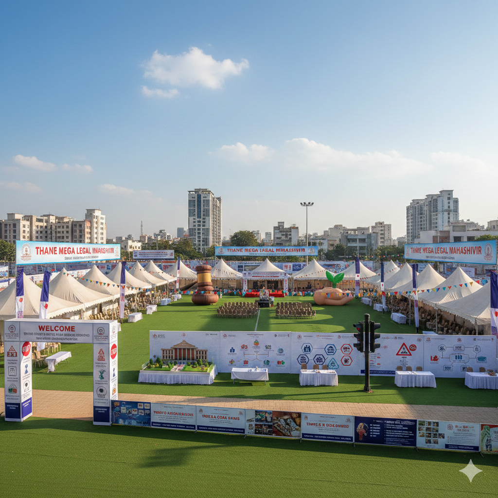 Thane Mega Legal Mahashivir: Judiciary, Welfare Schemes And Traffic Awareness Come Together