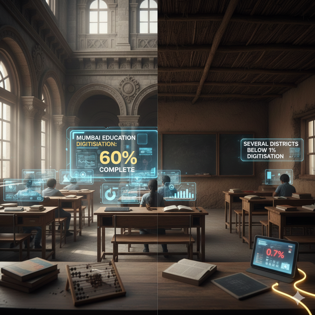 Mumbai Tops Education Department Digitisation Drive At 60%, Several Districts Lag Below 1%