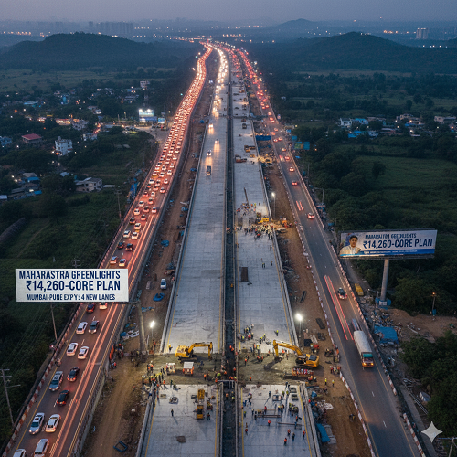 Maharashtra Greenlights ₹14,260-Crore Plan to Expand Mumbai Pune Expressway With 4 New Lanes as Traffic Surges