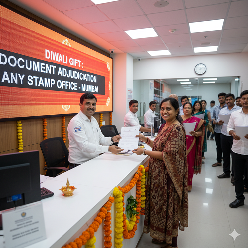 Maharashtra Government’s Diwali Gift for Mumbaikars: Document Adjudication Now Allowed at Any Stamp Office Across the City