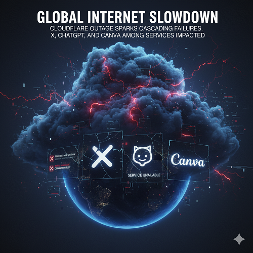 Cloudflare Outage Sparks Global Internet Slowdown: Why X, ChatGPT and Canva Went Dark Worldwide