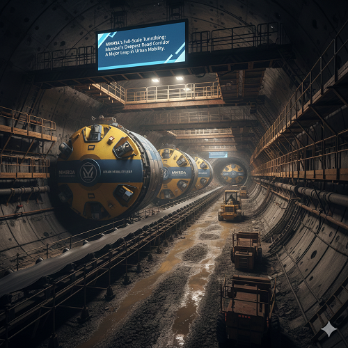 MMRDA’s Full-Scale Tunnelling for Mumbai’s Deepest Road Corridor Marks a Major Leap in Urban Mobility 