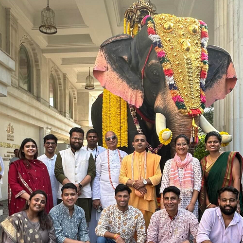Mumbai’s New Symbol of Compassion, Hema Malini and PETA India Gift 800-kg Mechanical Elephant ‘Gajendra’ to ISKCON Kharghar 