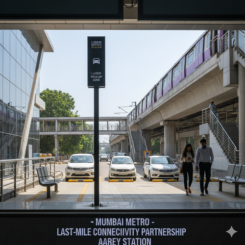 Mumbai Metro Line 3 Introduces Uber Pickup Zones at Aarey, JVLR and BKC to Transform Last-Mile Connectivity