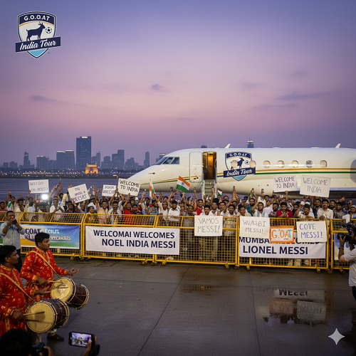 Mumbai Prepares for a Historic Sporting Moment as Lionel Messi Arrives for the G.O.A.T India Tour