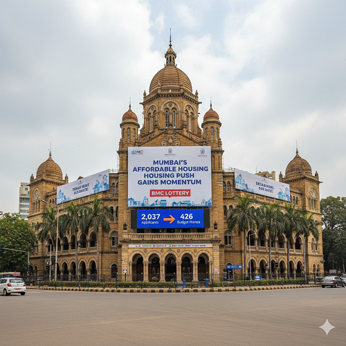 Mumbai’s Affordable Housing Push Gains Momentum as BMC Lottery Attracts 2,037 Applicants for 426 Budget Homes