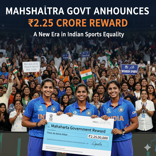 Maharashtra Govt Announced 2.25 Crore Reward for Mandhana, Jemimah & Radha Yadav, Sparks a New Era in Indian Sports Equality