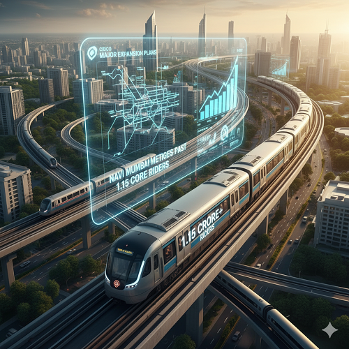 Navi Mumbai Metro Surges Past 1.15 Crore Riders, CIDCO Unveils Major Expansion Plans to Transform City Mobility