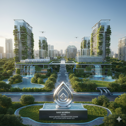 Navi Mumbai Emerges as India’s Water Conservation Leader at the 6th National Water Awards 2024