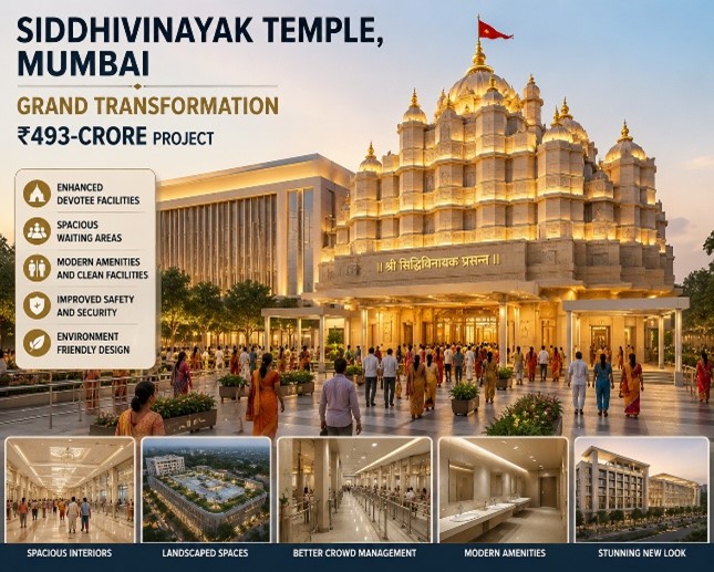 Mumbai’s Siddhivinayak Temple Set for Grand ₹493-Crore Transformation With Modern Devotee Facilities and Stunning New Look