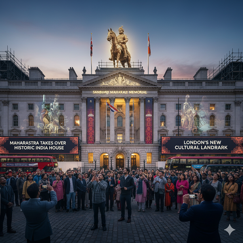 Maharashtra’s Big Cultural Move: State to Take Over London’s Historic India House and Build Grand Sambhaji Maharaj Memorial